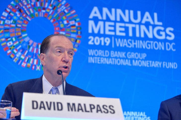 &copy; Reuters. FILE PHOTO: World Bank President David Malpass responds to a question from a reporter during an opening press conference at the IMF and World Bank's 2019 Annual Fall Meetings of finance ministers and bank governors, in Washington, U.S., October 17, 2019. 