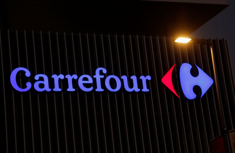 © Reuters. Logotipo do Carrefour 
21/02/2022
REUTERS/Eric Gaillard