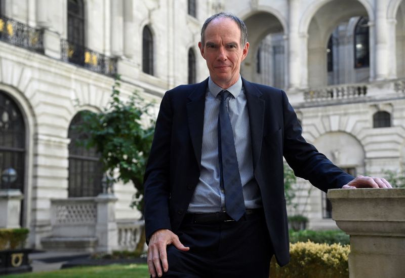 &copy; Reuters. FILE PHOTO: Bank of England Deputy Governor Dave Ramsden stands for a portrait during an interview with Reuters, at the Bank of England, London, Britain, August 8, 2022. REUTERS/Toby Melville/File Photo