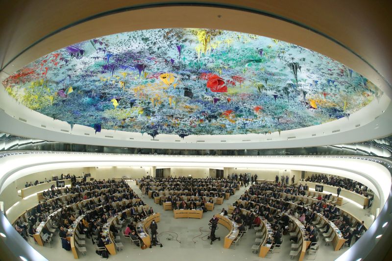 &copy; Reuters. Conselho de direitos humanos da ONU em Genebra
 27/2/202   REUTERS/Denis Balibouse