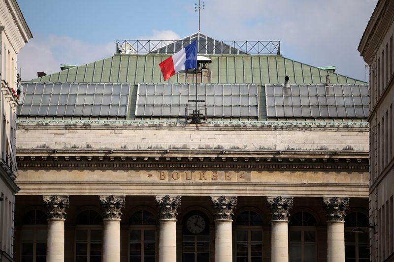 &copy; Reuters. Vue du Palais Brongniart, ancienne Bourse de Paris. /Photo prise le 9 mars 2022/REUTERS/Sarah Meyssonnier