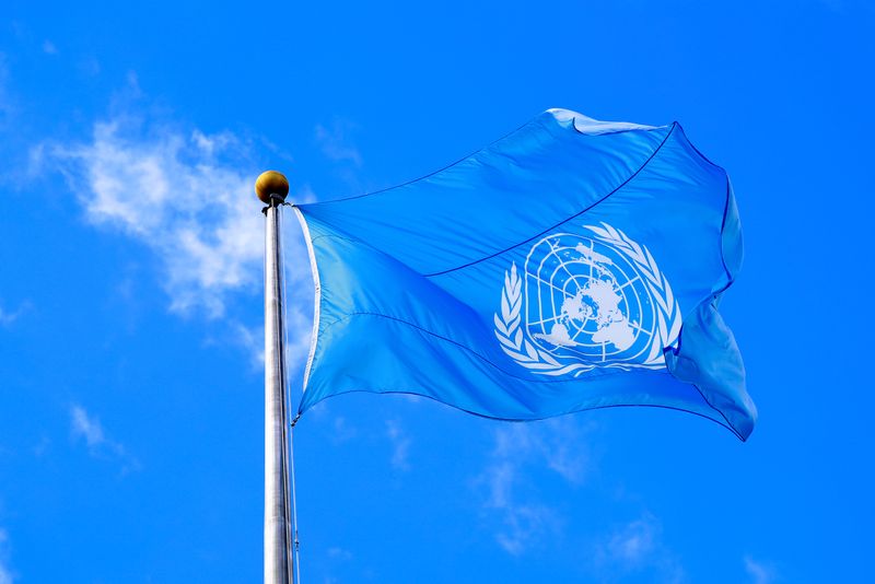 &copy; Reuters. علم الأمم المتحدة أمام مقر المنظمة في نيويورك - صورة من أرشيف رويترز. 