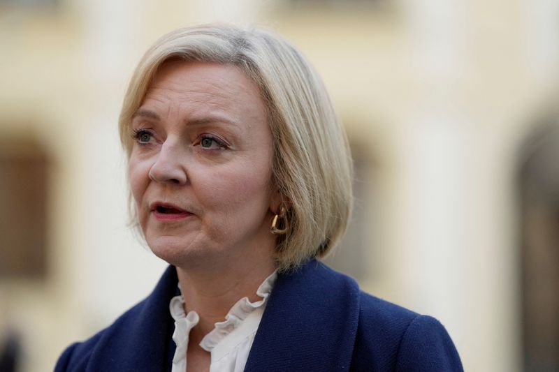 UK's Truss to tell G7: stick by Ukraine in face of Russian attacks