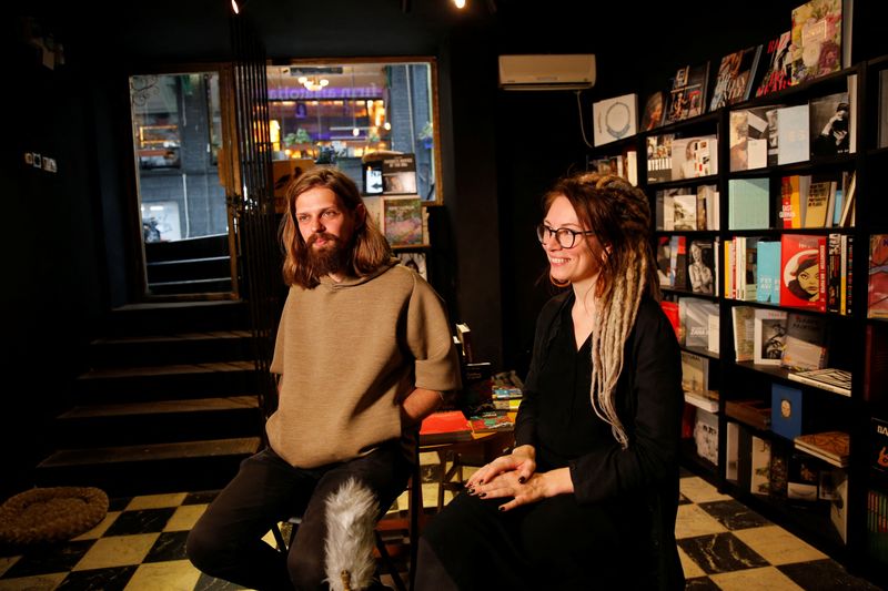 Russian couple find a refuge from war in their Istanbul bookstore