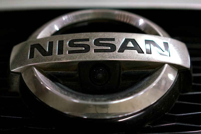 &copy; Reuters. FILE PHOTO: A view shows the logo of Nissan on a car in Moscow, Russia, July 6, 2016. REUTERS/Maxim Zmeyev
