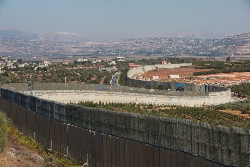 &copy; Reuters. Fronteira entre Líbano e Israel 
 11/10/2022   REUTERS/Aziz Taher