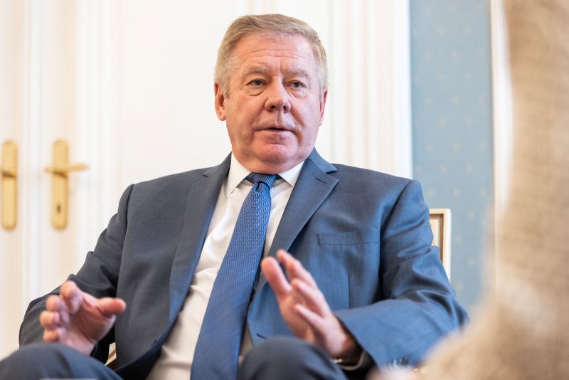 &copy; Reuters. Gennady Gatilov, permanent representative of the Russian Federation to the United Nations Office and other International Organizations in Geneva, speaks during an interview with Reuters in Geneva, Switzerland, October 13, 2022. REUTERS/Pierre Albouy