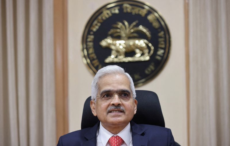 &copy; Reuters. FILE PHOTO: The Reserve Bank of India (RBI) Governor Shaktikanta Das attends a news conference after a monetary policy review in Mumbai, India, April 8, 2022. REUTERS/Francis Mascarenhas/File Photo