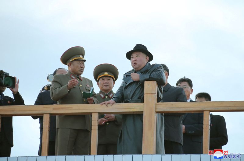 &copy; Reuters. Líder norte-coreano Kim Jong Un durante cerimônia
 11/10/2022     KCNA via REUTERS