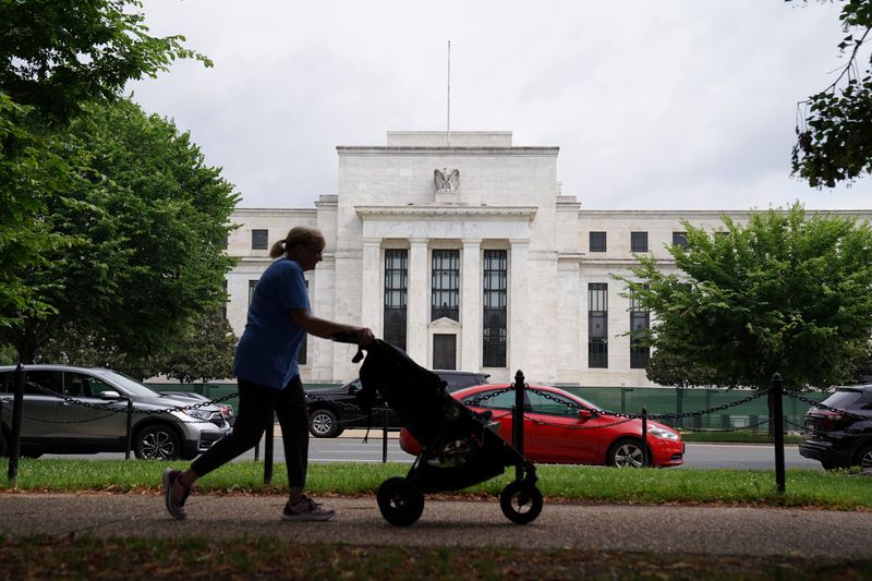 &copy; Reuters. The exterior of the Marriner S. Eccles Federal Reserve Board Building is seen in Washington, D.C., U.S., June 14, 2022. REUTERS/Sarah Silbiger