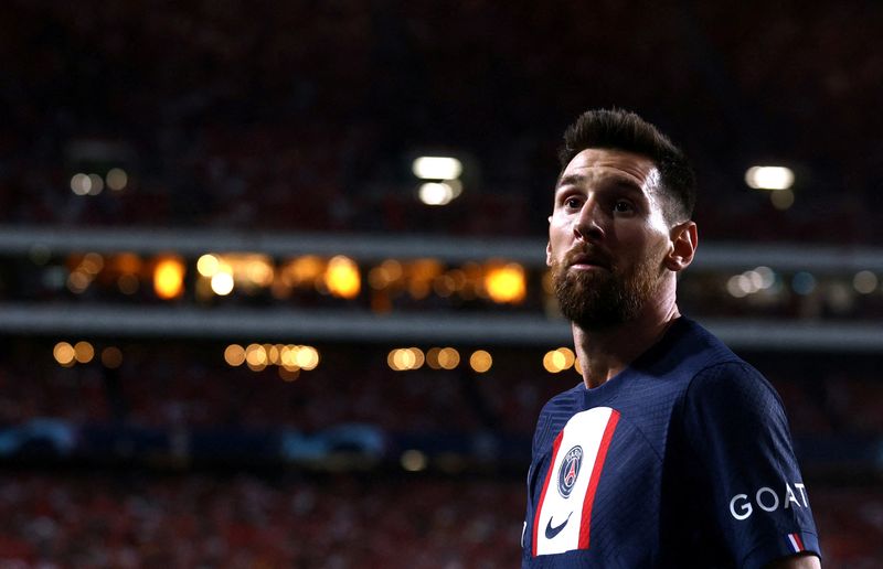 &copy; Reuters. Imagem de arquivo: O argentino Lionel Messi em jogo do PSG contra o Benfica. REUTERS/Pedro Nunes/Arquivo