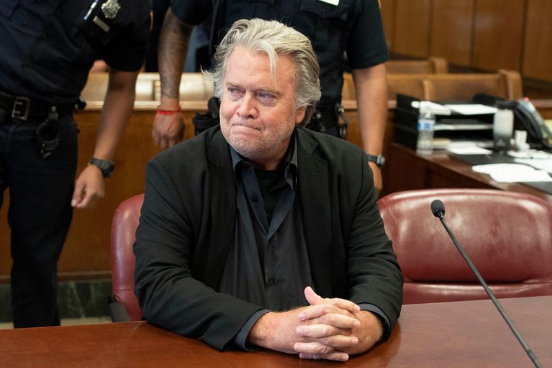 &copy; Reuters. Steve Bannon em Nova York
 8/9/2022   Steven Hirsch/Pool via REUTERS