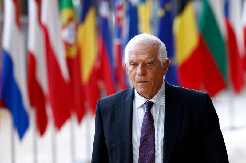 &copy; Reuters. FILE PHOTO: European Union Foreign Policy Chief Josep Borrell arrives to attend a EU-Israel Association Council in Brussels, Belgium October 3, 2022. REUTERS/Yves Herman/File Photo