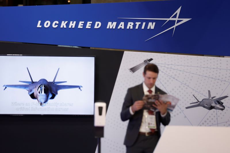 &copy; Reuters. The logo of Lockheed Martin is pictured at the Eurosatory international defence and security exhibition in Villepinte, near Paris, France June 13, 2022. REUTERS/Benoit Tessier/Files