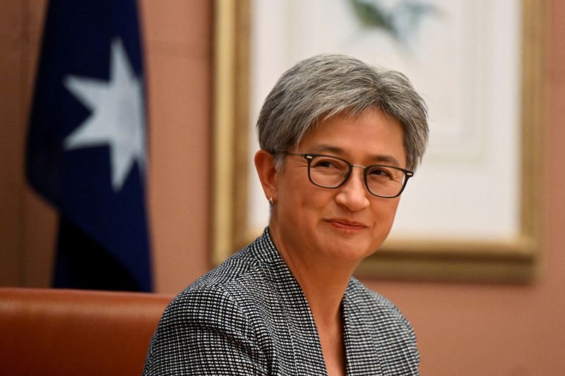 &copy; Reuters. Chanceler australiana Penny Wong
 18/10/2022   Lukas Coch/Pool via REUTERS