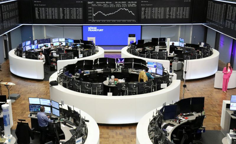 European shares inch higher as ASML's results lift chip stocks