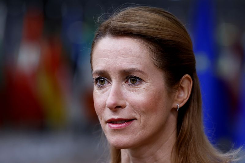 &copy; Reuters. La primera ministra de Estonia, Kaja Kallas, asiste a una cumbre de dirigentes de la Unión Europea en Bruselas, Bélgica, 21 de octubre de 2022. REUTERS/Yves Herman