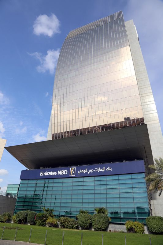 &copy; Reuters. المقر الرئيسي لبنك الإمارات دبي الوطني بدبي. في صورة من أرشيف رويترز.
