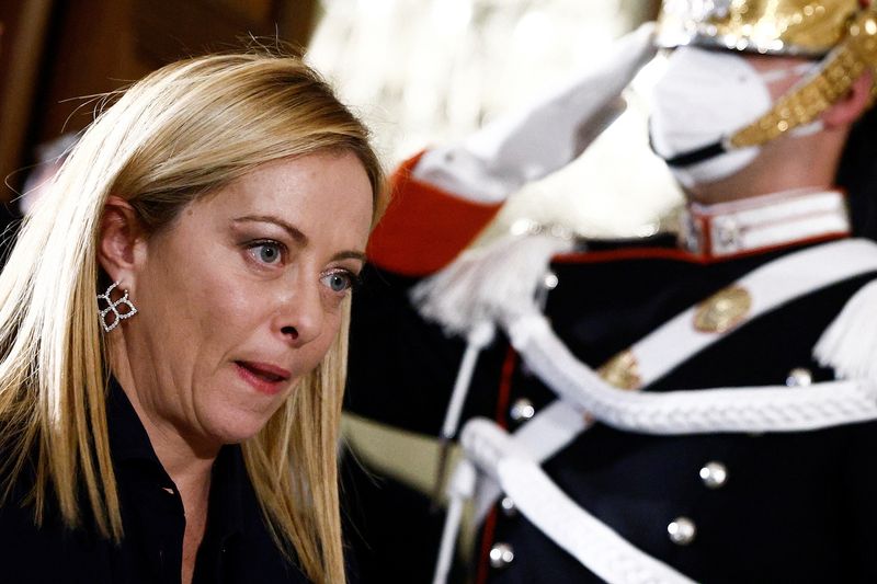 &copy; Reuters. Giorgia Meloni em Roma
 21/10/2022   REUTERS/Guglielmo Mangiapane