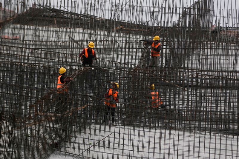 &copy; Reuters. Construção em Xangai, China
14/10/2022. REUTERS/Aly Song