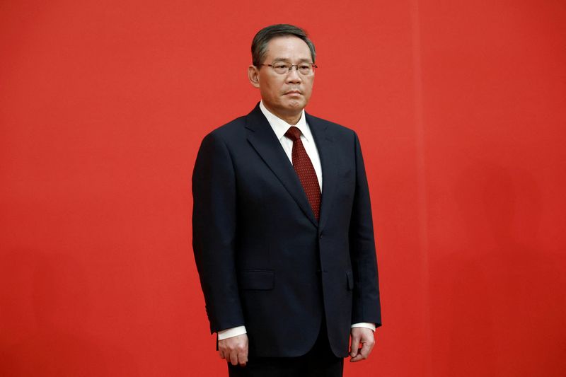 &copy; Reuters. FILE PHOTO: New Politburo Standing Committee member Li Qiang meets the media following the 20th National Congress of the Communist Party of China, at the Great Hall of the People in Beijing, China October 23, 2022. REUTERS/Tingshu Wang