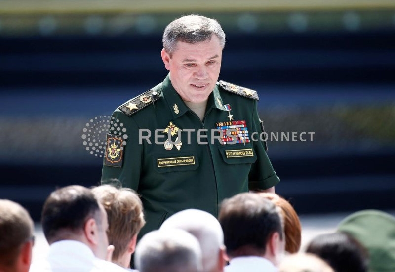 &copy; Reuters. رئيس الأركان العامة للجيش الروسي فاليري جيراسيموف في صورة من أرشيف رويترز.