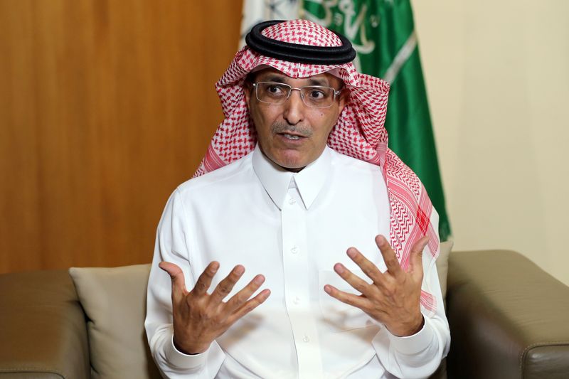 &copy; Reuters. وزير المالية السعودي محمد بن عبدالله الجدعان خلال مقابلة مع رويترز في الرياض يوم 12 ديسمبر كانون الأول 2022. تصوير:  أحمد يسري - رويترز.