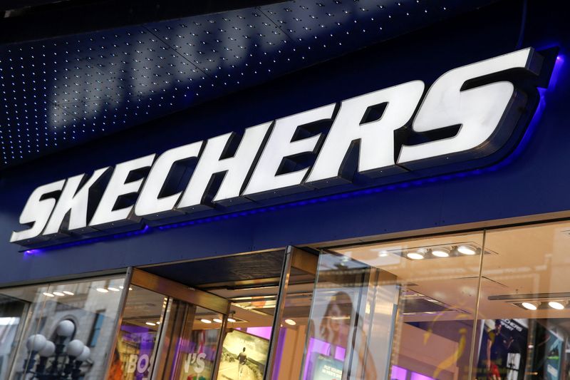 © Reuters. FILE PHOTO: The outside of a Skechers shoe store is seen at Times Square in New York May 2, 2014. REUTERS/Shannon Stapleton