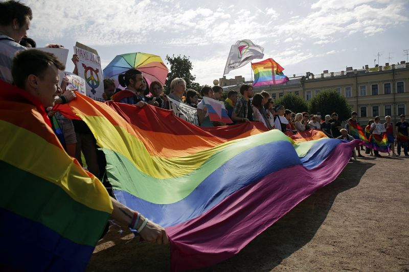 &copy; Reuters. Evento LGBT em São Petersburgo
 12/8/2017   REUTERS/Anton Vaganov