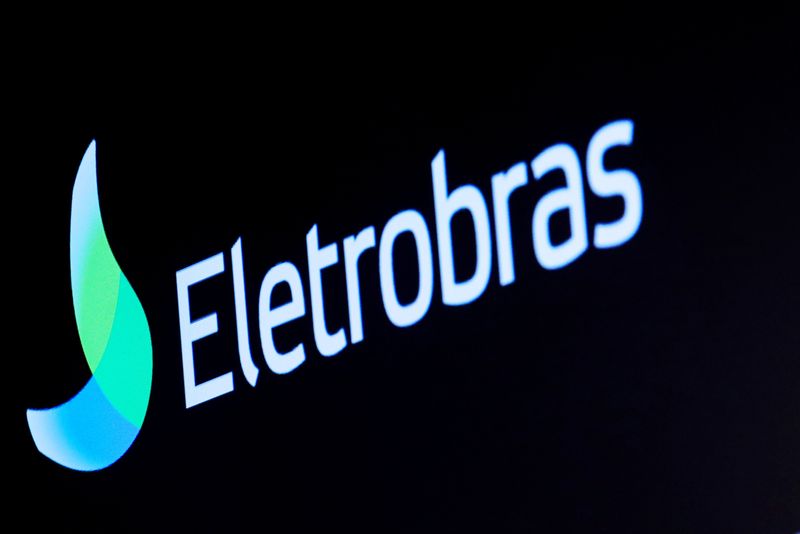 &copy; Reuters. FILE PHOTO: The logo for Eletrobras, a Brazilian electric utilities company, is displayed on a screen on the floor at the New York Stock Exchange (NYSE) in New York, U.S., April 9, 2019. REUTERS/Brendan McDermid/File Photo