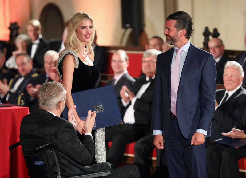 Ivanka Trump accepts Czech state award on behalf of late mother Ivana