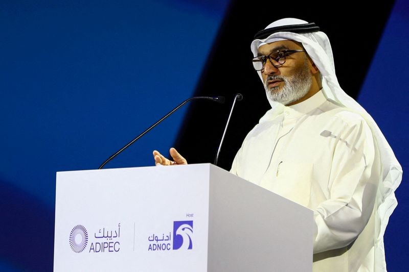 &copy; Reuters. FILE PHOTO: Kuwait's Haitham Al Ghais, Secretary-General of the Organisation of the Petroleum Exporting Countries (OPEC) speaks during the Abu Dhabi International Petroleum Exhibition and Conference (ADIPEC) in Abu Dhabi, United Arab Emirates, October 31,