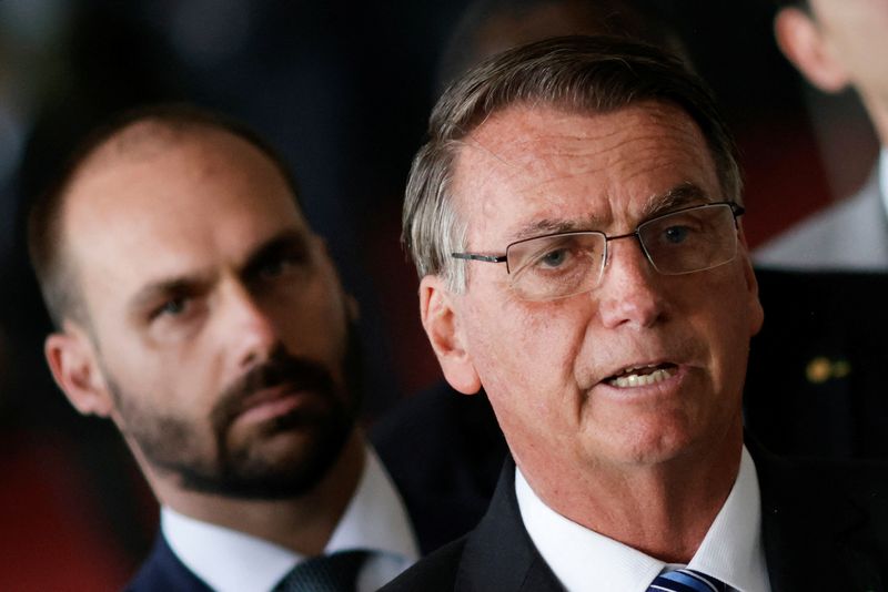 &copy; Reuters. Presidente Jair Bolsonaro durante pronunciamento no Palácio da Alvorada
01/11/2021
REUTERS/Adriano Machado