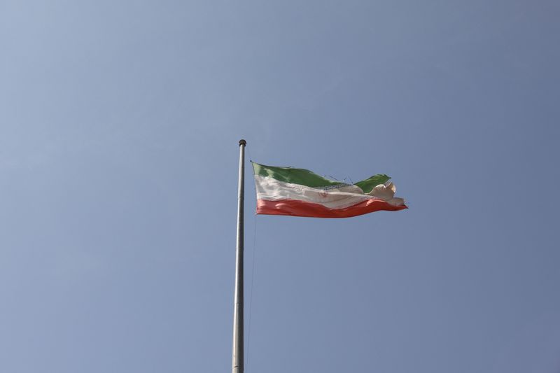 &copy; Reuters. The Iranian flag is seen flying over Evin prison in Tehran, Iran October 17, 2022. Majid Asgaripour/WANA (West Asia News Agency) via REUTERS
