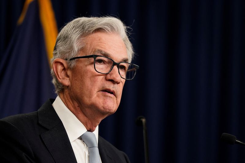 &copy; Reuters. Federal Reserve Board Chairman Jerome Powell speaks during a news conference following a closed two-day meeting of the Federal Open Market Committee on interest rate policy in Washington, U.S., November 2, 2022. REUTERS/Elizabeth Frantz