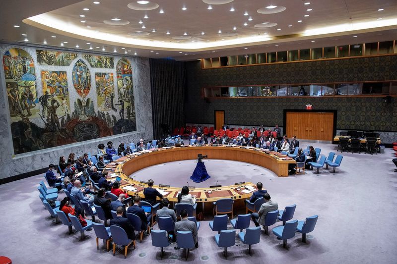 &copy; Reuters. اجتماع لمجلس الأمن الدولي في نيويورك يوم 27 أكتوبر تشرين الأول 2022. تصوير: إدواردو مونوز - رويترز