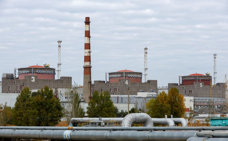 &copy; Reuters. محطة زابوريجيا للطاقة النووية في منطقة زابوريجيا في أوكرانيا يوم 14 أكتوبر تشرين الأول. تصوير: ألكسندر إرموشينكو - رويترز.