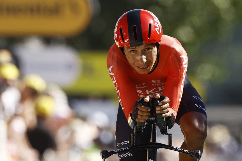 &copy; Reuters. Jul 23, 2022 
Foto de archivo de Nairo Quintana en la edición 2022 del Tour de Francia 
REUTERS/Gonzalo Fuentes