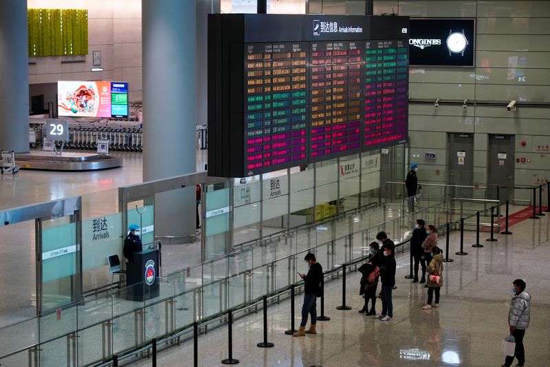 &copy; Reuters. Aeroporto de Xangai
 28/1/2021   REUTERS/Aly Song