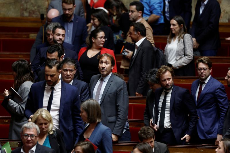 &copy; Reuters. Des députés à l'Assemblée nationale à Paris. /Photo prise le 19 octobre 2022/REUTERS/Benoit Tessier