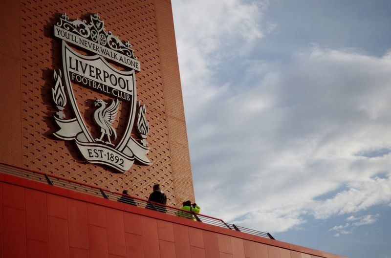 &copy; Reuters. FILE PHOTO: Soccer Football - Premier League - Liverpool v West Ham United - Anfield, Liverpool, Britain - October 19, 2022 General view outside the stadium before the match REUTERS/Phil Noble