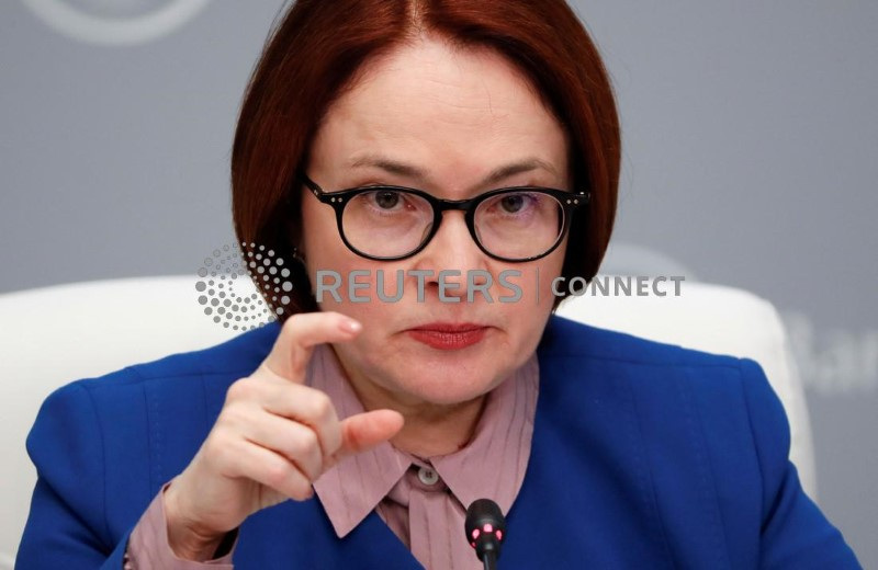 &copy; Reuters. Presidente do BC da Rússia, Elvira Nabiullina. REUTERS/Shamil Zhumatov/File Photo