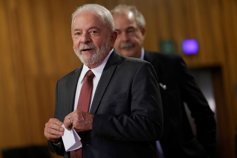 &copy; Reuters. Presidente eleito Luiz Inácio Lula da Silva após reunião no TSE, em Brasília
09/11/2022
REUTERS/Adriano Machado