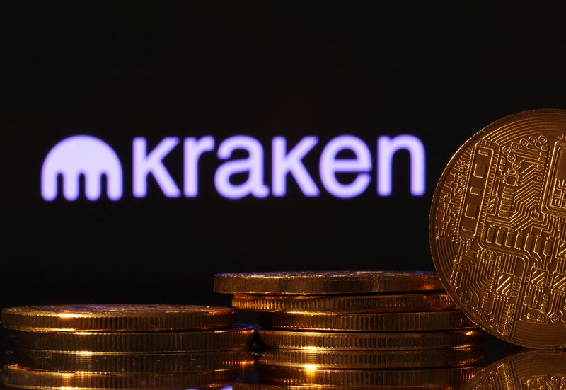 &copy; Reuters. FILE PHOTO: Kraken cryptocurrency exchange logo is seen in this illustration taken July 28, 2022. REUTERS/Dado Ruvic/Illustration