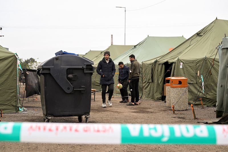 &copy; Reuters. Camp pour migrants à Kuty, en Slovaquie. /Photo prise le 10 novembre 2022/REUTERS/Radovan Stoklasa