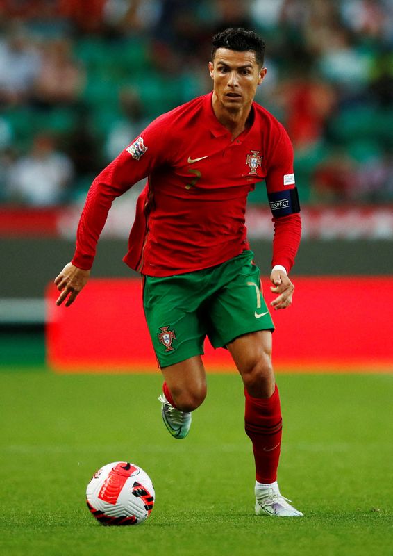 &copy; Reuters. رونالدو خلال مباراة منتخب البرتغال لكرة القدم أمام جمهورية التشيك يوم التاسع من يونيو حزيران 2022. تصوير: بيدرو نونيز - رويترز. 