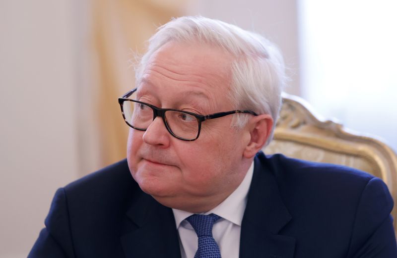 &copy; Reuters. FILE PHOTO: Russian Deputy Foreign Minister Sergei Ryabkov attends a meeting of Foreign Minister Sergei Lavrov with Iranian Foreign Minister Hossein Amir-Abdollahian in Moscow, Russia March 15, 2022. REUTERS/Maxim Shemetov/Pool