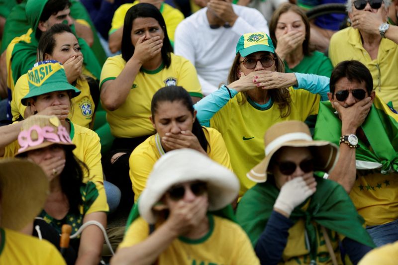 &copy; Reuters. Manifestação de apoiadores de Bolsonaro em Brasília
 7/11/2022   REUTERS/Ueslei Marcelino