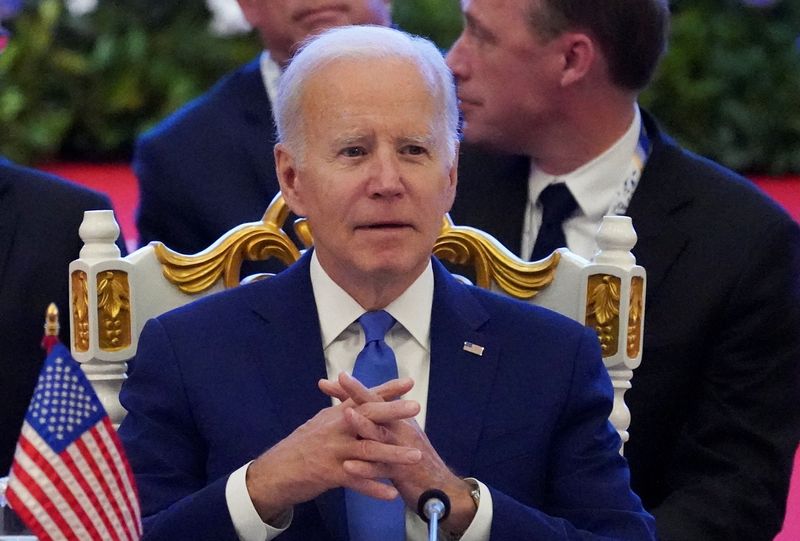 &copy; Reuters. U.S. President Joe Biden attends the ASEAN-US summit during the ASEAN summit held in Phnom Penh, Cambodia November 12, 2022. REUTERS/Cindy Liu