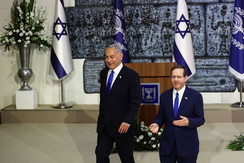 Tapped to head new hard-right government, Netanyahu pledges Israeli unity